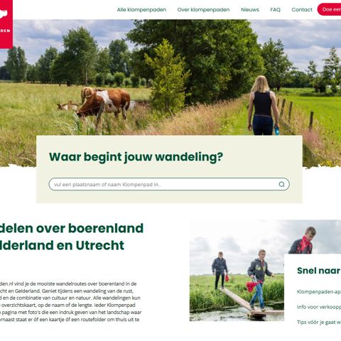 Klompenpaden Nieuwe Website Home