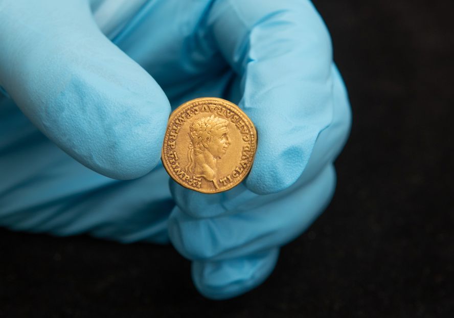 Bunnik Romeinse Aureus Keizer Claudius (C) RMO